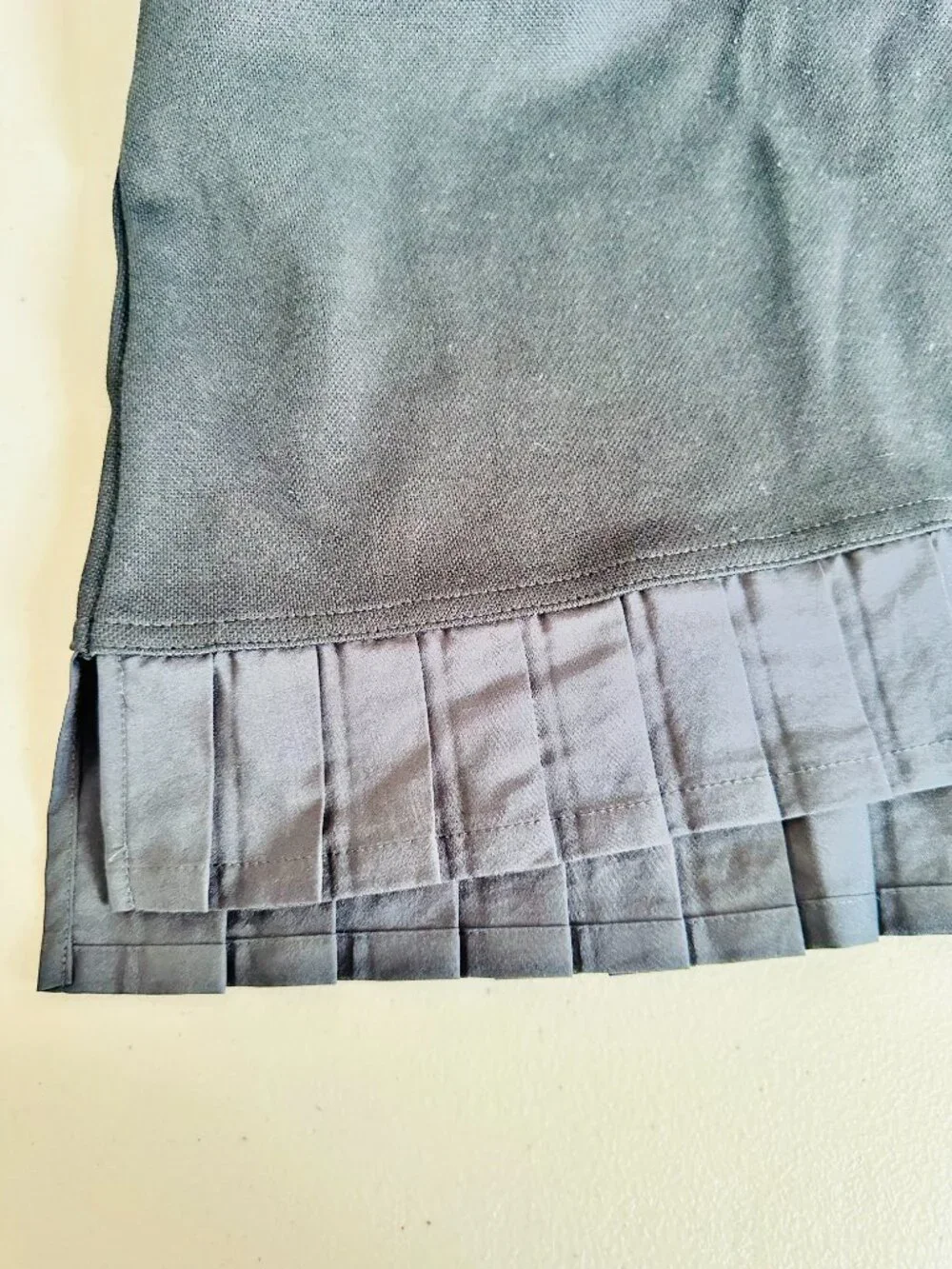 NIKE BLACK SPORTY GOLF SHIRT DRESS WITH PLEATED BOTTOM HEM XL $110
